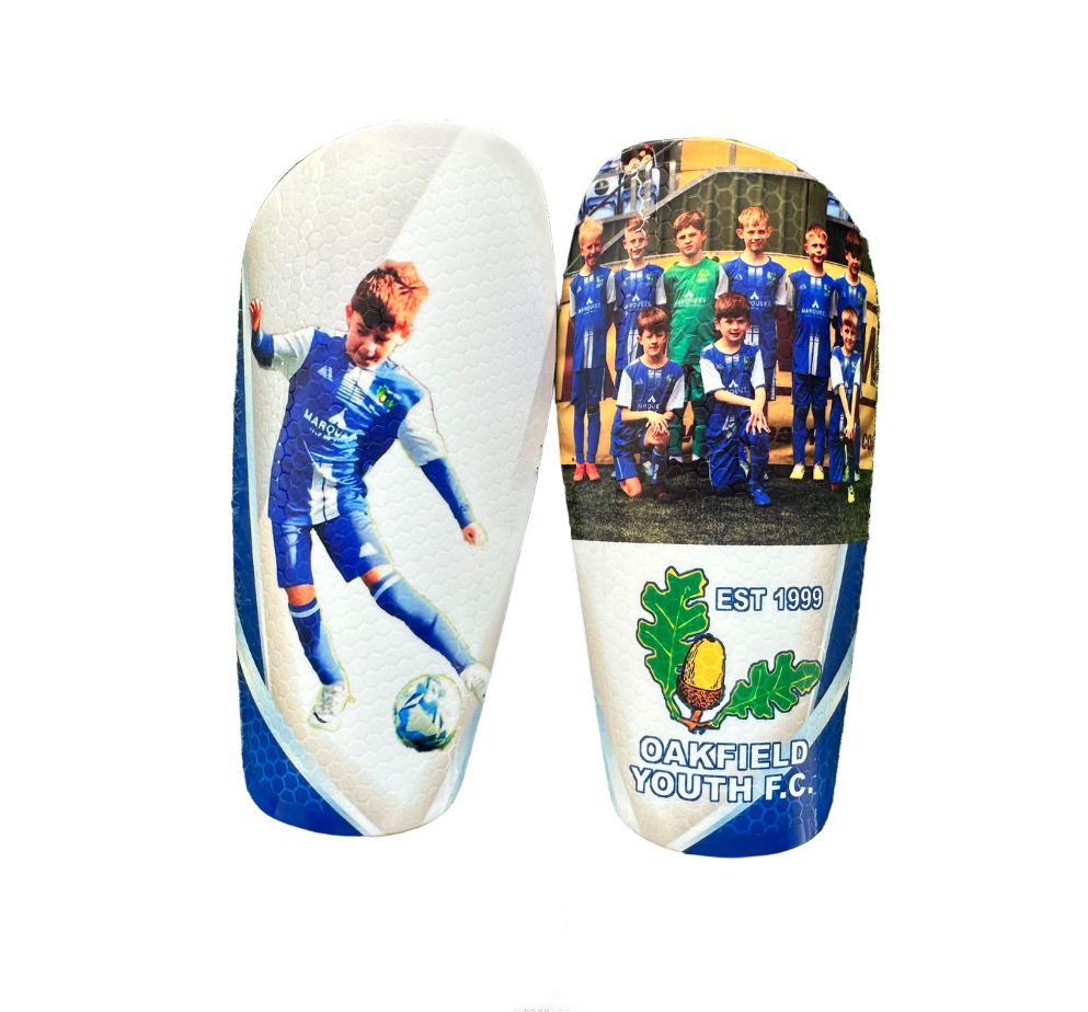 Personalised Football Shin Pads – Custom Name & Number