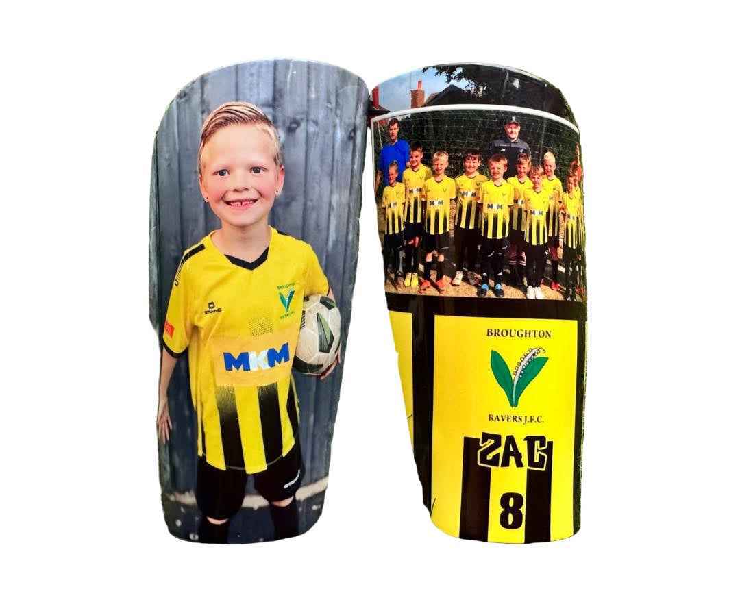 Personalised Football Shin Pads – Custom Name & Number
