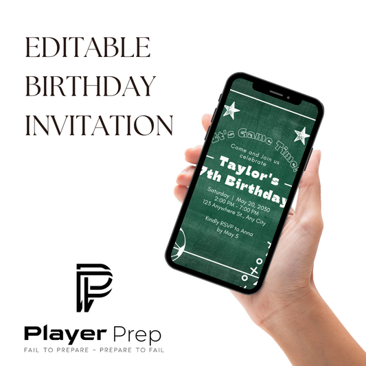 Editable Birthday Invitation