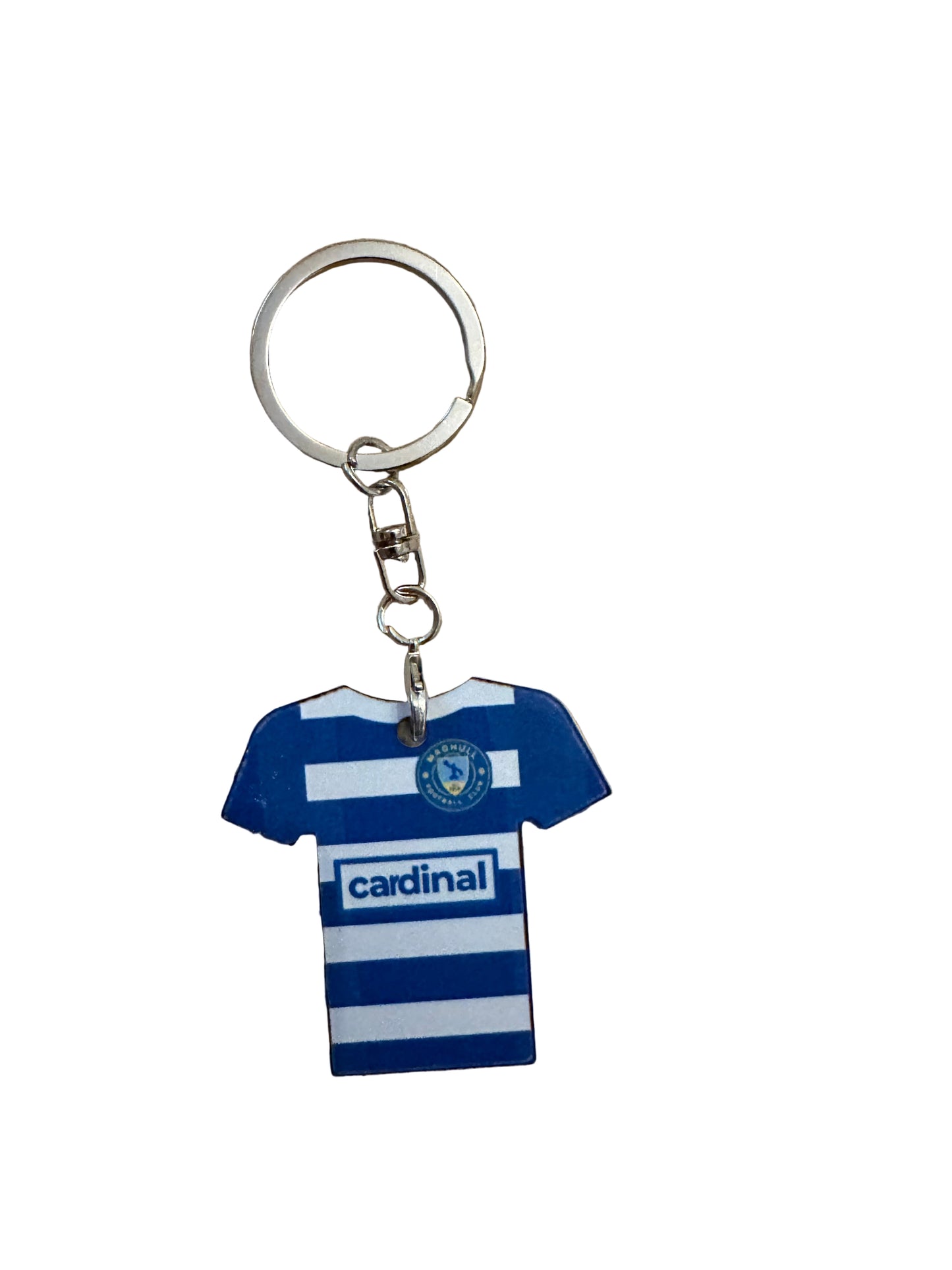Personalised Football Shirt Keyring – Custom Name, Number - Any Kit
