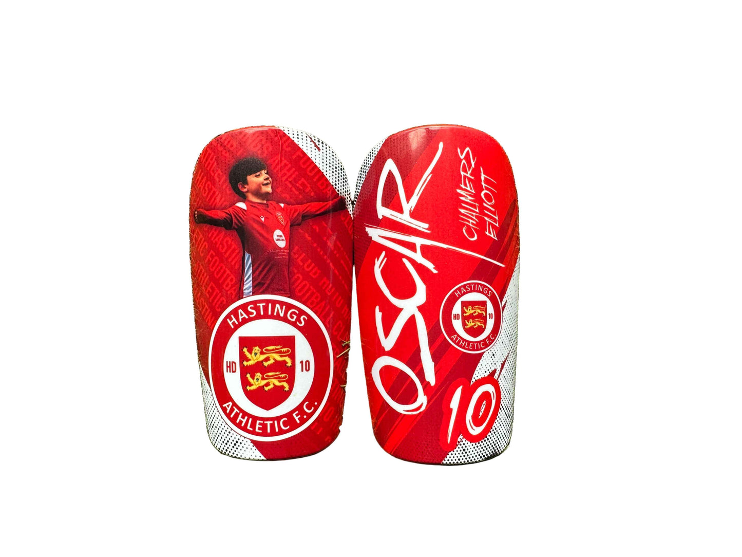 Personalised Football Shin Pads – Custom Name & Number